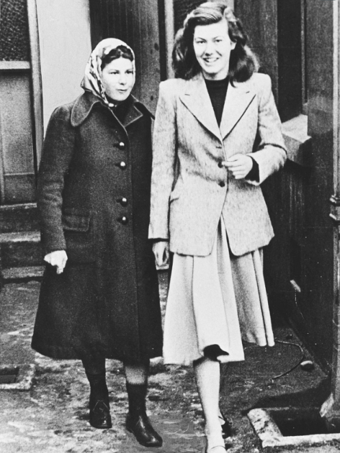 Pauline Parker and Juliet Hulme on their way to court in 1954. Photo: Christchurch Star file photo