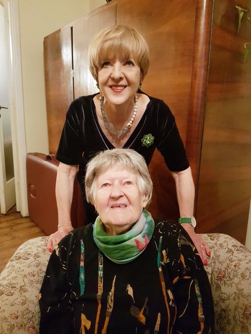 Ewa Rozecka-Pollard and her mother, Janina Rozecka, on Ms Rozecka’s 100th birthday in January...