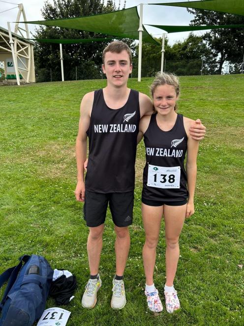 Cole (18) and Jorja (16) Gibbons have both been wearing the black jersey this summer on the track...