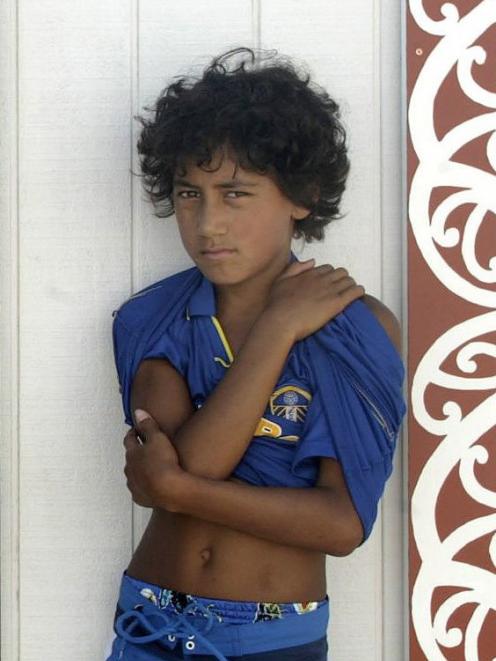 The child actor, Rangi Ngamoki, who co-starred in the Oscar nominated short film 'Two Cars, One...