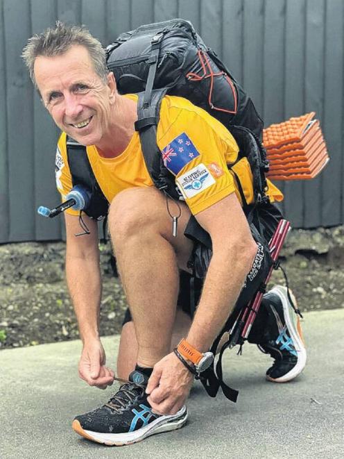 Hot runner . . . Ultramarathon runner David Cartwright sets out on another training run as he...