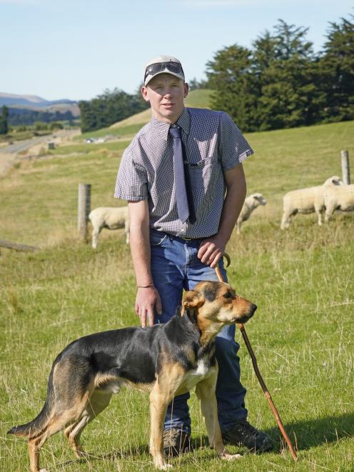 Jake Heslop and Ned at a recent dog trial. PHOTO: KIM CLARK