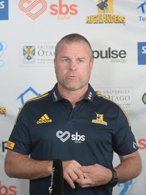 Otago Highlanders assistant coach Dave Dillon. PHOTO: LINDA ROBERTSON