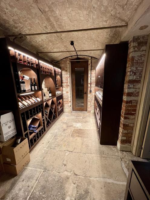 The wine cellar at the Tasman Hotel, which was once a hospital.