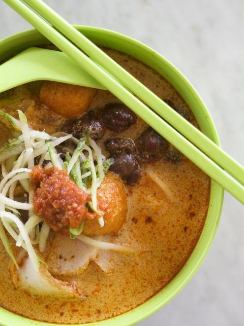 Nonya cuisine, from the Peranakan community.