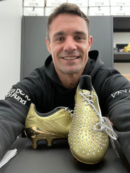 Dan Carter’s limited edition boots are highly sought after. Photo: Supplied