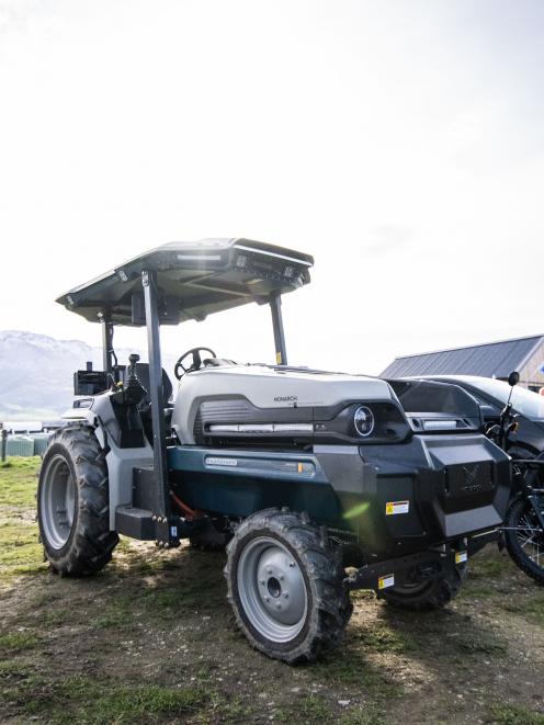 The Californian MK-V Monarch tractor at Forest Lodge Orchard in Cromwell.