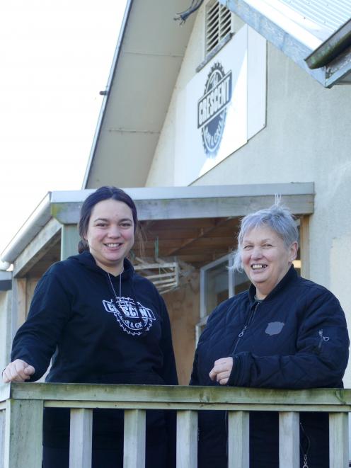 Crescent Bar & Grill bar manager Kirsty Nolan (left) and owner Jenny Macdonald celebrate the...