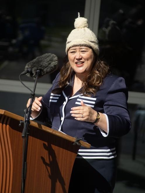 Governor-General the Rt Hon Dame Cindy Kiro speaking at the opening of the redeveloped Maniototo...