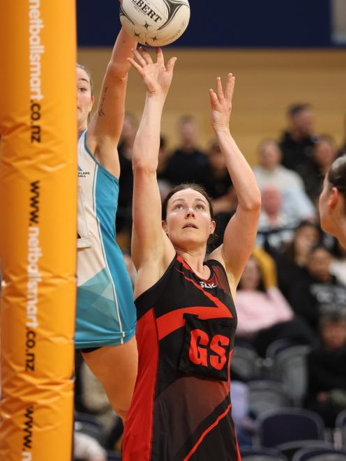 Christchurch Red goal shoot Kate Grant. Photo: Michael Bradley Photography