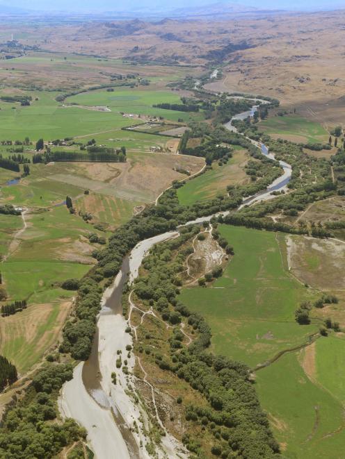 The Manuherikia River flows through farmland near Springvale. PHOTO: ODT FILES