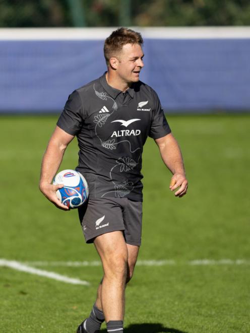 Captain Sam Cane at a training session earlier this week. PHOTO: GETTY IMAGES