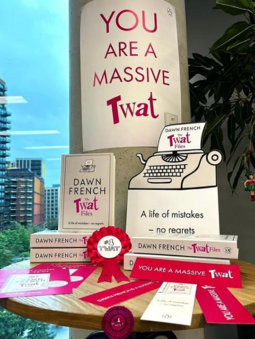 Dawn French's book The Twat Files. Photo: Instagram