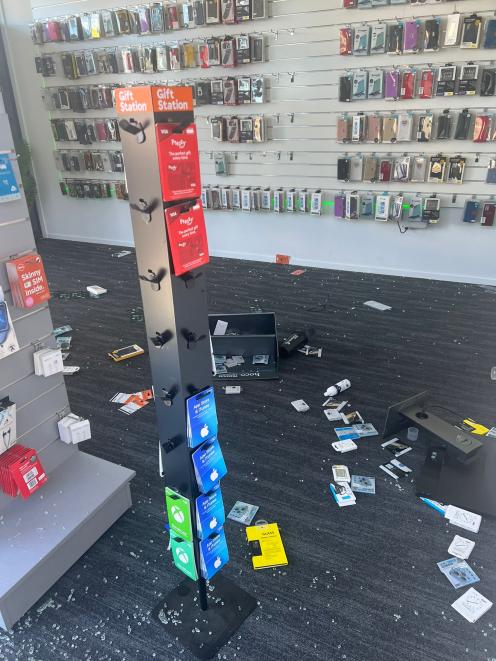 A range of items, including gift cards, were taken from Techexpert Lincoln. Photo: Supplied