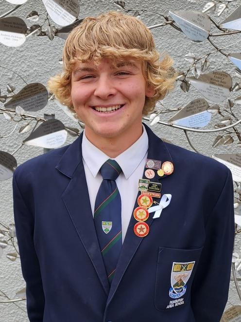 Roxburgh Area School 2023 Dux Luke McKerchar.