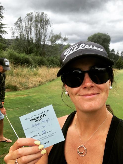 Kayleigh Woodings has played golf every day this year. PHOTO: SUPPLIED