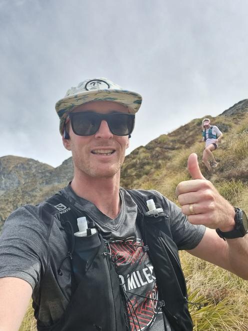 Benje Patterson on The Wild course with his wife Madeline, who’s entered the 30km run, in the...