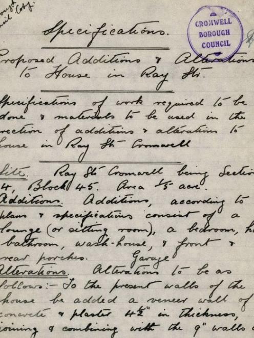 An example of the hand written notes in property files which are being digitised by the CODC...
