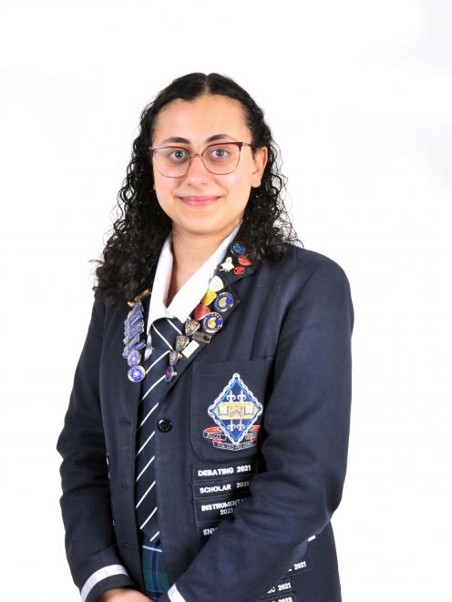 Otago Girls High School 2023 Proxime Accessit Jomana Moharram.