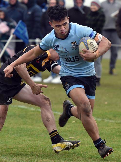Emmanuel Ventura, pictured here in 2020, runs to score a try, two years before he attacked a...
