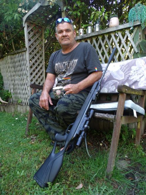Mark Holness has created a cottage industry from shooting pest rabbits for pet food. PHOTO: MARK...