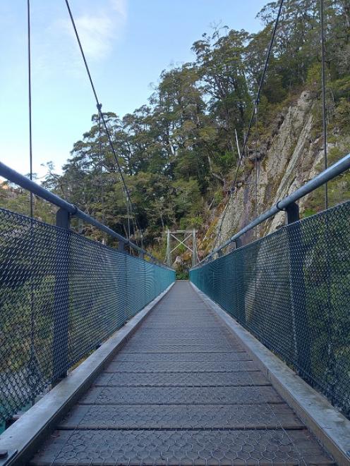 The Blue Pools bridge was closed by the Department of Conservation in May last year.PHOTO: REGAN...