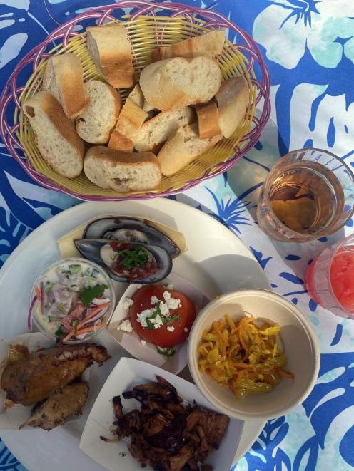A fusion of Pacific and French cuisine on Amedee Lighthouse Island. PHOTO: SARAH DANIELL