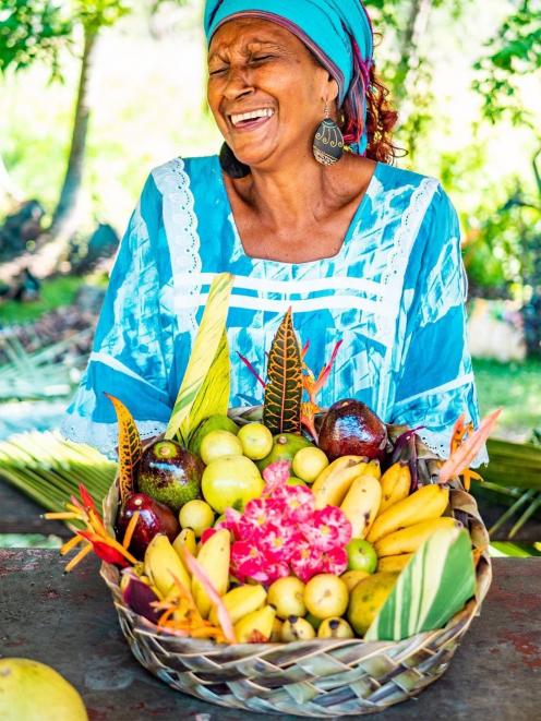 The food is fresh and bountiful in New Caledonia. PHOTO:THIO-THIO- ONEYE PRODUCTION