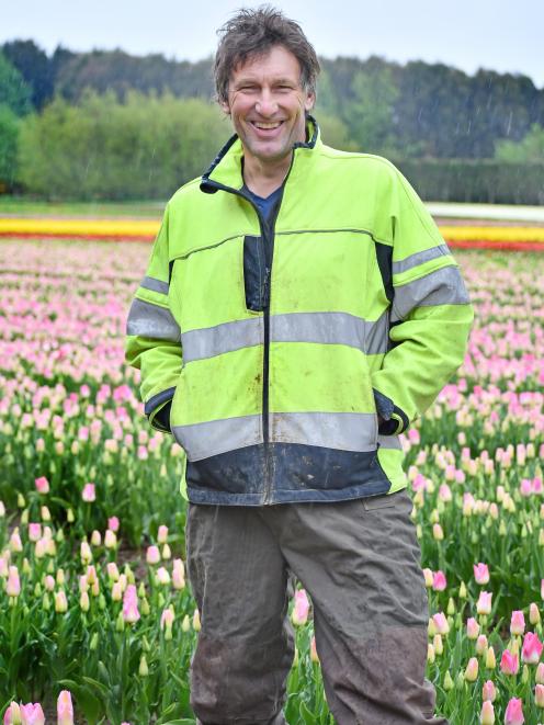 Van Eeden Tulips Ltd production manager John Van Eeden plans to continue working in the tulip...