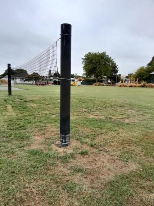 The damaged Paddington Reserve volleyball court. Photo: Supplied