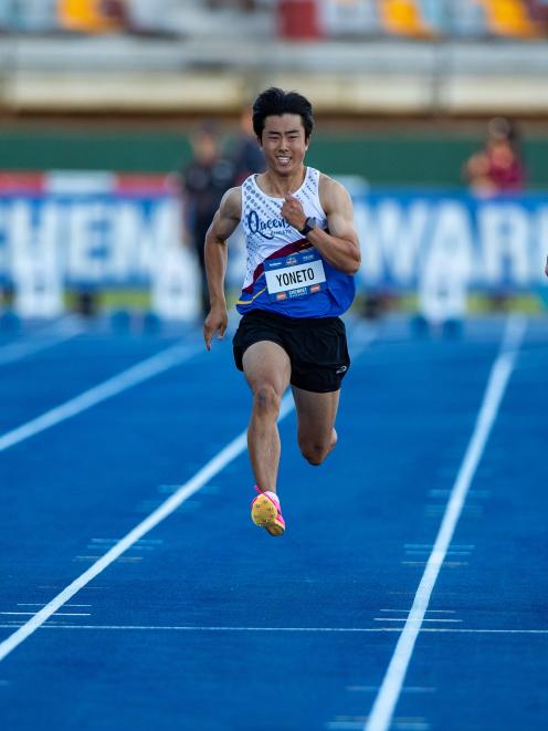 Hayato Yoneto at last year’s Aussie track and field champs.