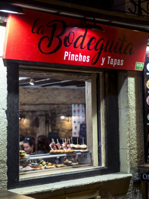 A selection of pinchos at La Bodeguita on Logrono’s Calle del Laurel.