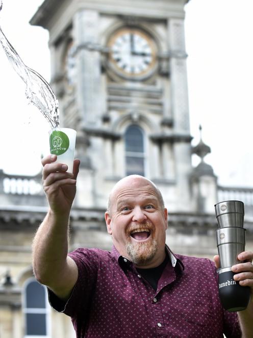 Dunedin city councillor Kevin Gilbert wants the city to be free of single-use cups. PHOTO: PETER...