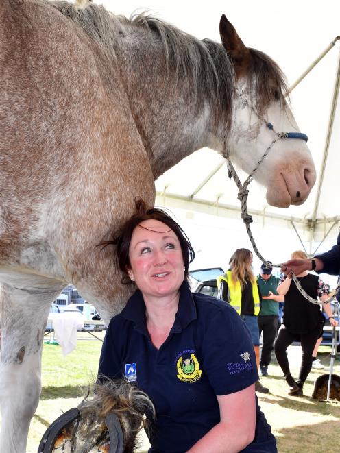 Scottish-born farrier Sarah Brown is one of the few women competing as a farrier internationally....