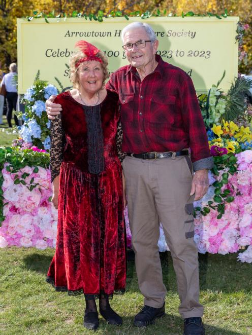 Bob Britton, who died last month, and his wife Jean pictured at last year’s Arrowtown Autumn...