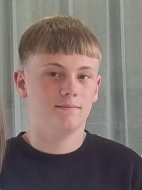 Luke, 15, has been reported missing by his family. Photo: Police