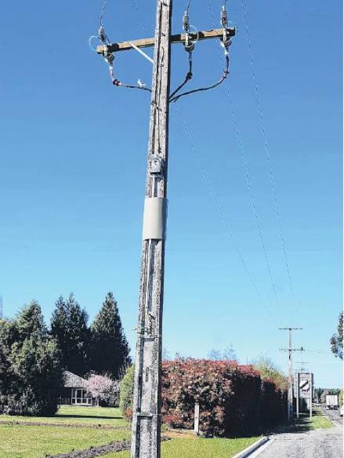 Stealing copper on power poles is putting people at risk. Photo: North Canterbury News file image