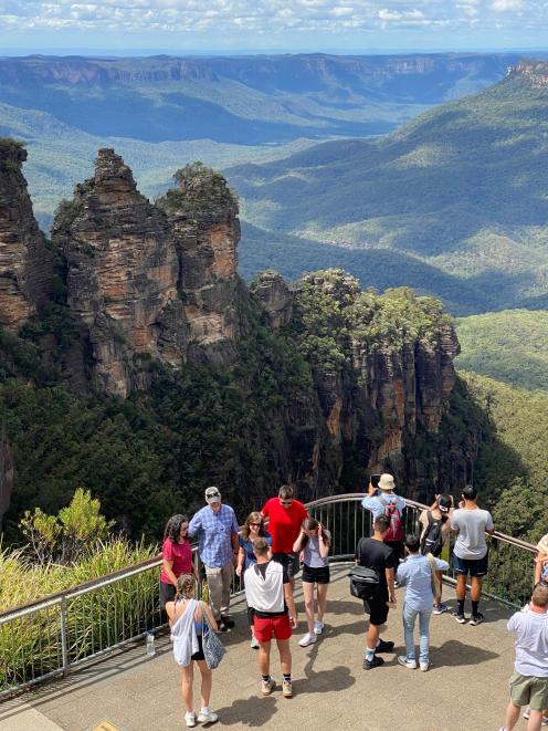 A lookout at Echo Point at the Three Sisters peaks. PHOTO: JACQUI GIBSON