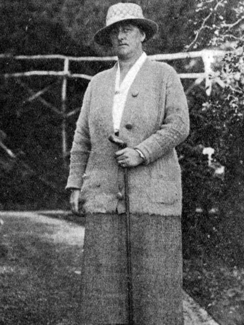 Mrs Dodgshun, winner of the Otago Ladies' Golf Championship. —  Otago Witness, 13.5.1924 