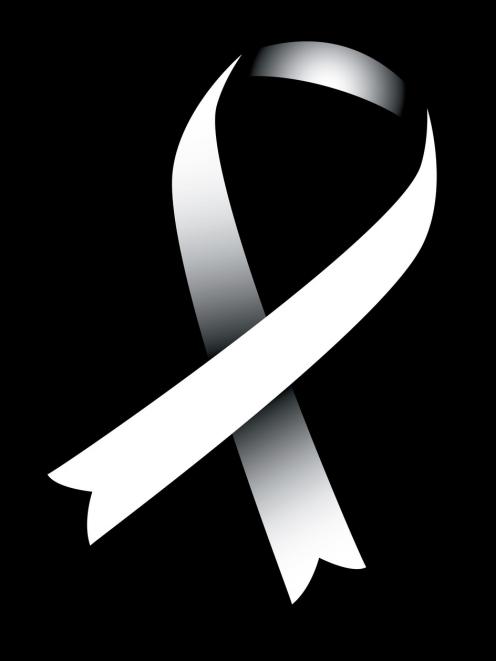 The white ribbon is used to signify opposition to violence against women. PHOTO: GETTY IMAGES