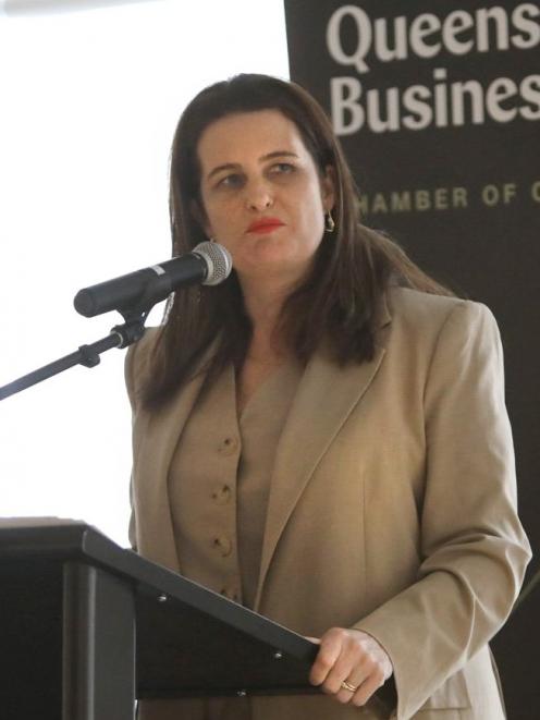Finance Minister Nicola Willis speaks to the Queenstown Business Chamber of Commerce yesterday....