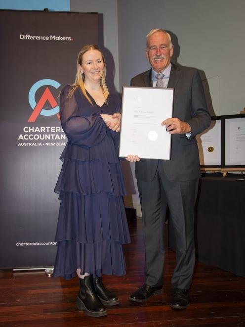 New Chartered Accountants member Alix Dalzell with Chartered Accountants Australia and New...