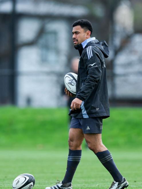 Stephen Perofeta looks ahead at a recent All Blacks training. PHOTO: ODT FILES