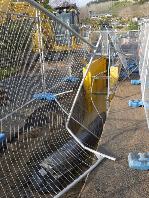 Mangled security fencing. PHOTOS: GERARD O’BRIEN