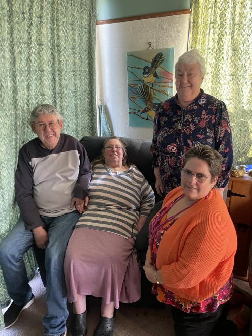 (Daffodil Day24 Jillian) (From left) Dave, Jillian, Lyn (Cancer Society Volunteer), and Angela...