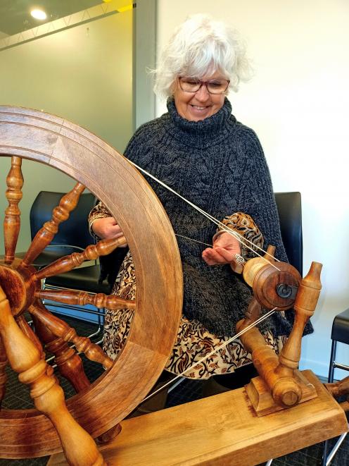 Ruth Stewart has been sharing her fine spinning skills with members of the community at a newly...