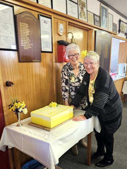 Balfour Women’s Section of RSA new life member Pauline Herron (left) and current life member...