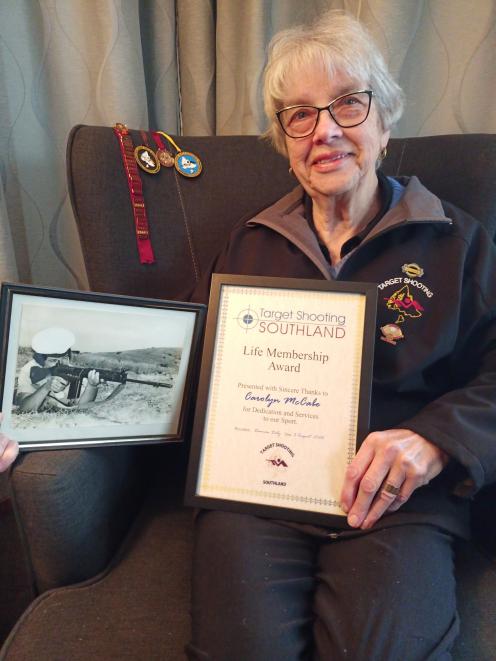 Invercargill shooter Carolyn McCabe was awarded life membership of the Invercargill Target...