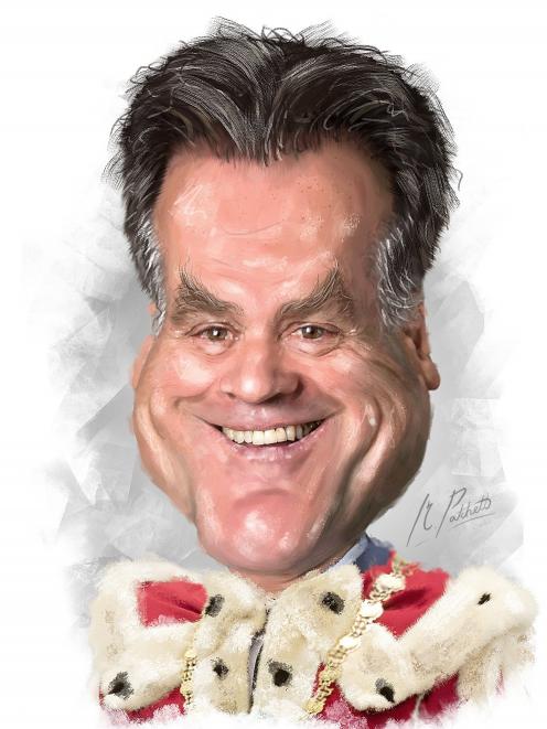 Dunedin Mayor Jules Radich. CARICATURE: MAT PATCHETT
