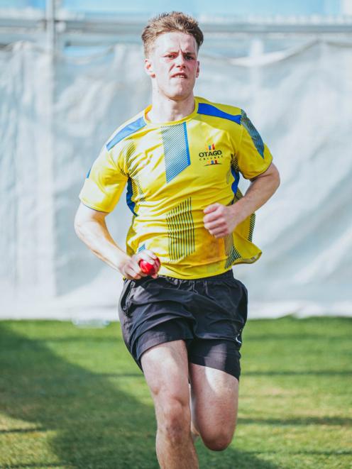 Toby Hart, 21, training with the Otago Volts. PHOTO: SUPPLIED